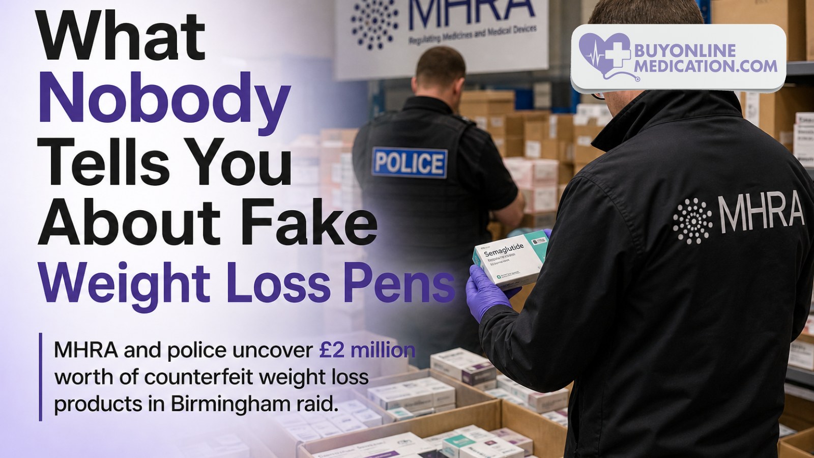 MHRA and West Midlands Police Seize £2 Million in Fake Weight Loss Pens